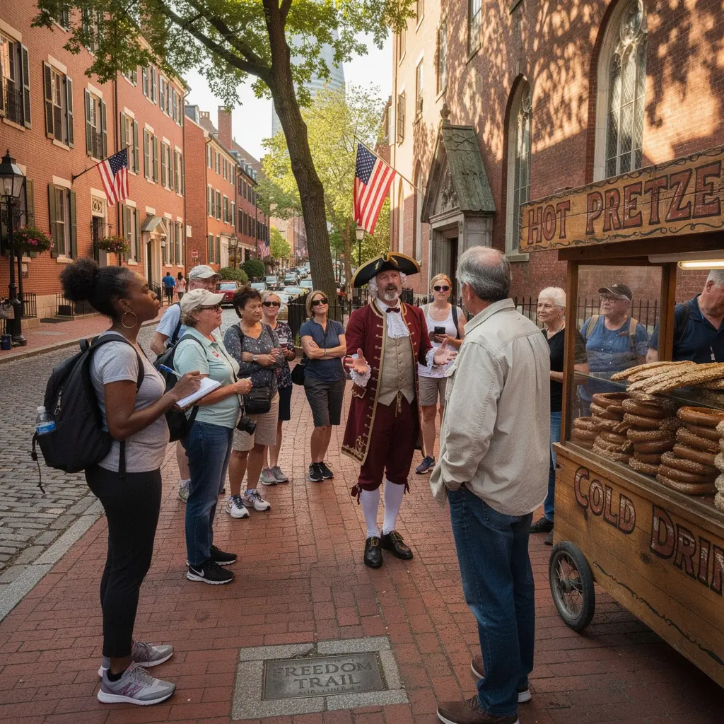 Посетители музея, изучающие местную культуру и историю через экспонаты.